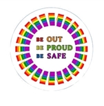 סיכת גאווה Be Out Safe And Proud